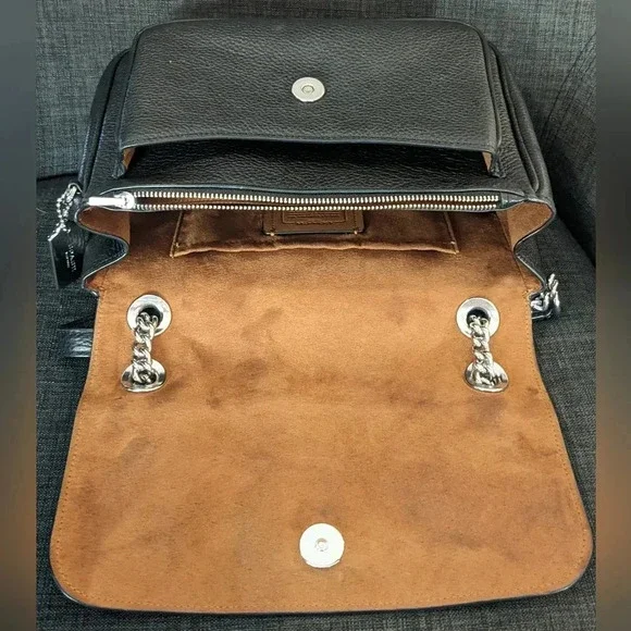 Coach Klara Black Silver crossbody leather bag. LIKE NEW! - Picture 7 of 12